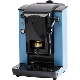 FABER COFFEE MACHINES | Slot Plast Model | POD Coffee Machine 44 mm | Adjustable Brass Pad Press (BURGUNDY/BLACK)