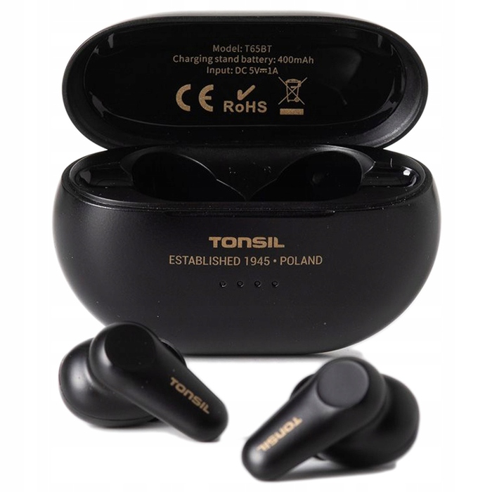 Бездротові вакуумні навушники Tonsil T65BT Bluetooth ANC TWS