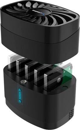 Док-станція Sabrent для жорстких дисків 2.5'/3.5' з USB-C, 5Gbps, 2 слоти SATA SSD/HDD, підтримка клонування дисків