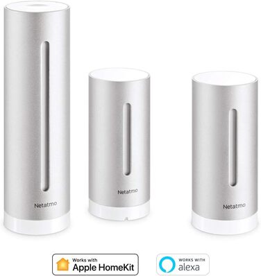Netatmo Indoor and Outdoor Weather Station with Wireless Outdoor Sensor + Add-on Module, Compatible with Amazon Alexa, Google Home, and Apple HomeKit, NBU-NWS-NIM-EU Weather Station + Additional Outdoor Module