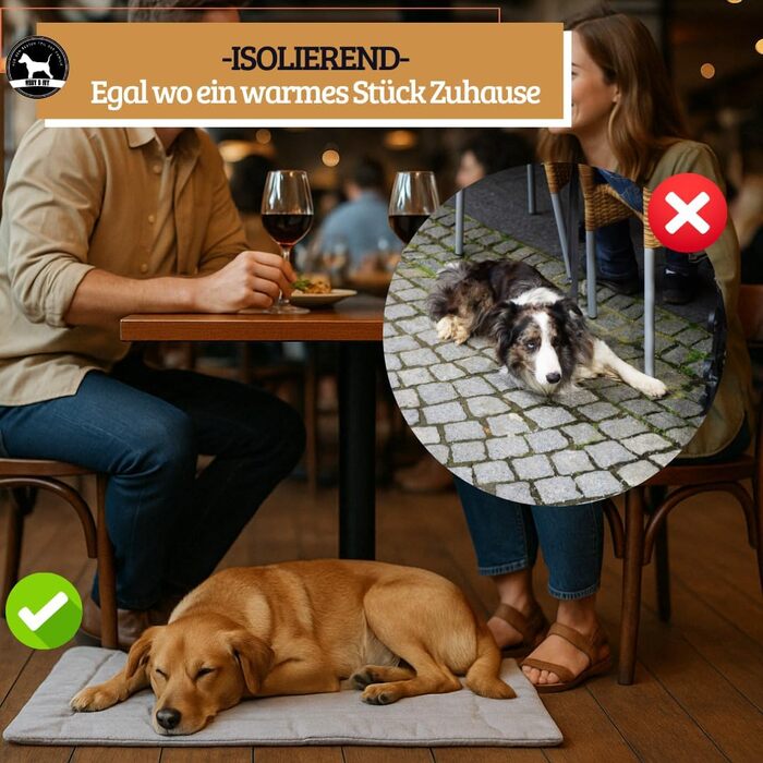 Килимок для собак Abby & Ivy 90x70 см - Зручний, складаний, миючий, для подорожей та активного відпочинку. Підходить для маленьких та середніх собак.