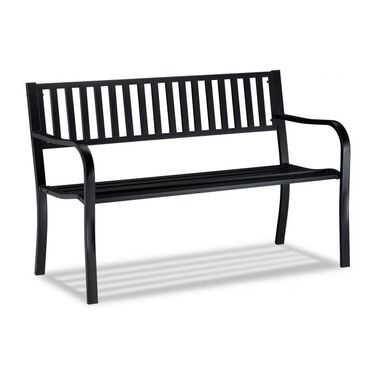 Relaxdays Garden Bench with Metal Frame