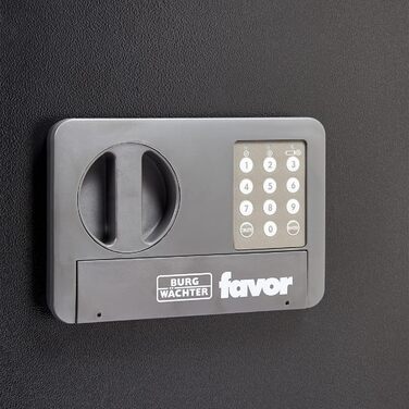 Трюмо Burg-Wächter Favor S3 E з цифровим замком, чорний (415x310x350 мм)