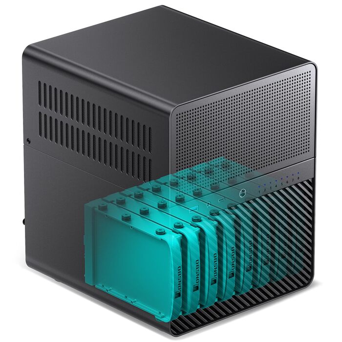 Корпус Jonsbo N3 для NAS: компактний Mini-ITX корпус з алюмінію для 8 HDD 3.5