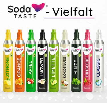 Набір Mysoda Woody: газований напій з дерева, 1л BPA-free пляшка, циліндри CO2 Classic та Lemon (чорний)