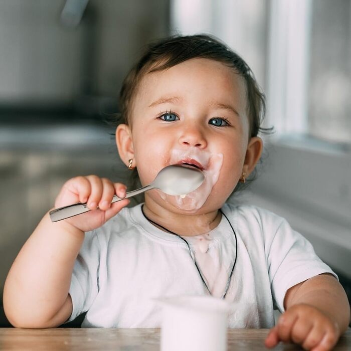 Набір ложок для лате макіато, 8 шт., 24 см, нержавіюча сталь, для десертів, кави, молочних коктейлів, миючі в посудомийній машині