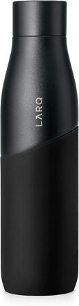 LARQ Movement PureVis 950ml – UV Self-Cleaning Stainless Steel Bottle with Silicone Sleeve | Lightweight, Impact-Resistant, Keeps Water Cool | Fitness, Running & Outdoor Activities, Black/Onyx