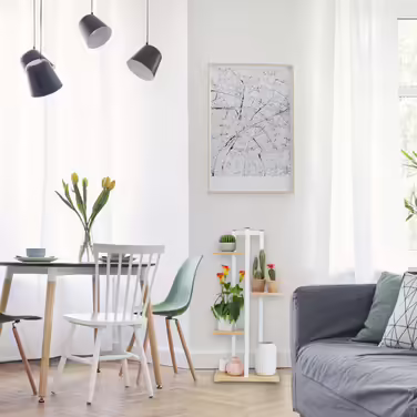 Relaxdays Metal Flower Shelf