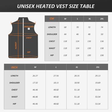 Електрична гріюча жилетка для чоловіків та жінок з USB зарядкою, регулюванням температури та акумулятором 14400mAh. Ідеально для активного відпочинку, полювання, мотоциклів та кемпінгу. Чорний колір.