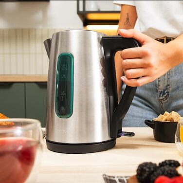 Електричний чайник Cecotec Thermosense 210 Steel, 1.7 л, 2200 Вт, нержавіюча сталь