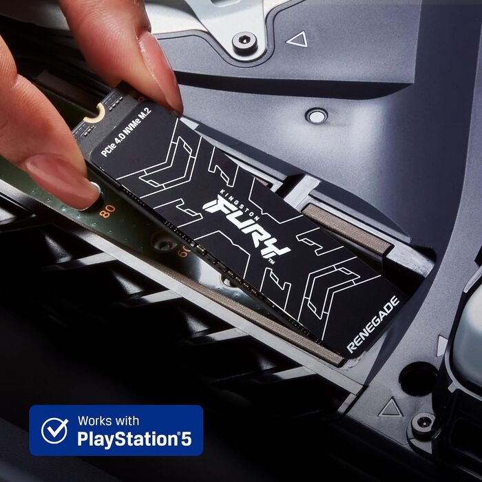 SSD Kingston FURY Renegade 4TB PCIe 4.0 M.2 NVMe з кулером для геймерів та ентузіастів