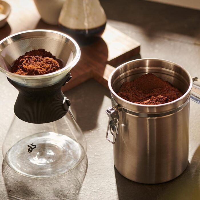 Кава Tchibo Aromadose, 500г, нержавіюча сталь, аромостійкий контейнер (срібний)