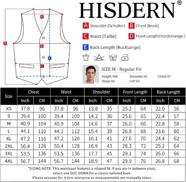 Жилет чоловічий HISDERN, чорний, бавовна, V-подібний виріз, з кишенями, для вечірки, весілля, офіційного стилю, 4XL