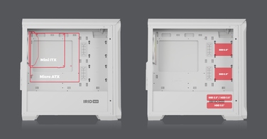 Корпус Genesis IRID 503 ARGB LITE Mini Tower, білий