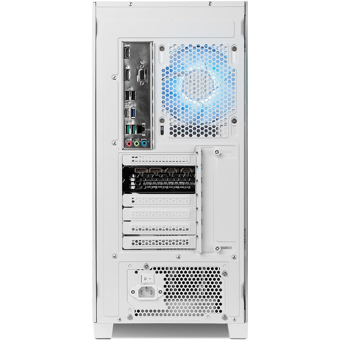 Корпус для ПК NOX Xtreme Products HUMMER ETHER WH – ATX/Micro-ATX/ITX Midi Tower з сітчастою передньою та верхньою панелями, скляними бічними панелями, 3 вентиляторами 140 мм, підтримка до 10 вентиляторів, USB-C/USB 3.0, білий