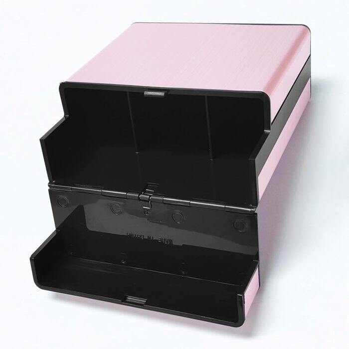 Металеве тютюнотримач на 40 сигарет, великий, з магнітною кришкою, рожеве золото, для чоловіків та жінок