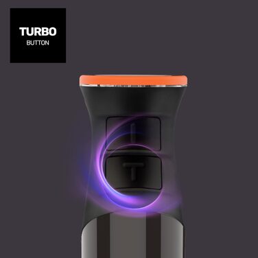 Стабілізатор Taurus Stabmixer 1000W з 20 швидкостей, турбо-функцією та аксесуарами | Електричний блендер з нержавіючої сталі, ергономічний дизайн