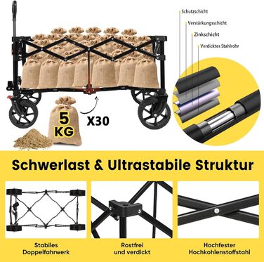 Бомбовоз Sekey XXXL, 150л, 200кг, великий, складаний, для перевезення вантажів, оливковий