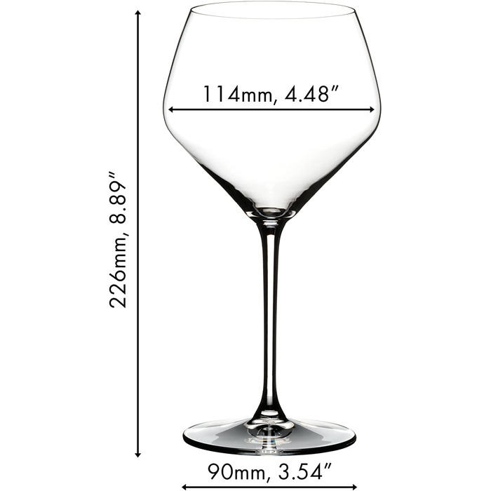 Набір келихів для джину RIEDEL 4 шт. з кришталевого скла, машинного виробництва