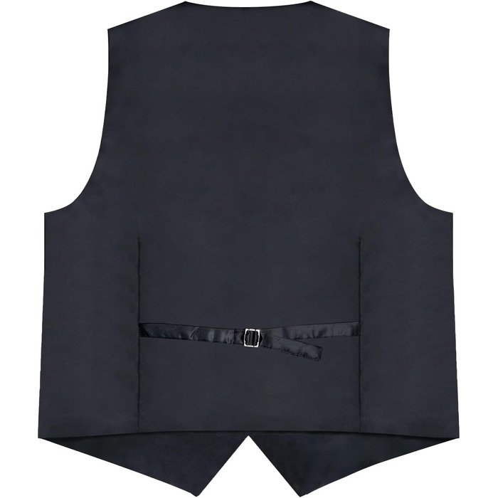 Жилет DiBanGu з атласу для чоловіків + краватка-метелик. Чорний, розмір XL. Ідеально для весілля, вечірки, костюма або смокінгу.