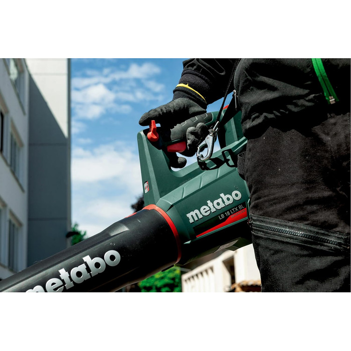 metabo Battery-Powered Leaf Blower LB 18 LTX BL – 601607850 – 18 V – Quiet battery-powered leaf blower with a powerful motor and constant blowing force – Without battery and charger