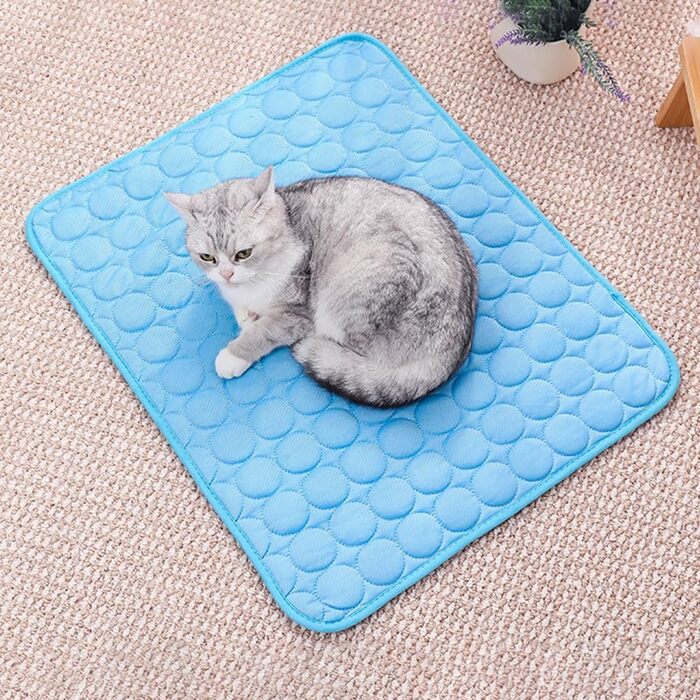 Килимок охолоджуючий для собак 150x100 см, самоохолоджуючий, для собак та котів, блакитний, літо, XXL