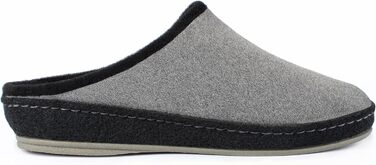 Чоловічі фетрові домашні тапочки Schawos 6030, теплі, з підкладкою з вовни, з устілкою, неслизька підошва (45 EU, Антрацит 10w)