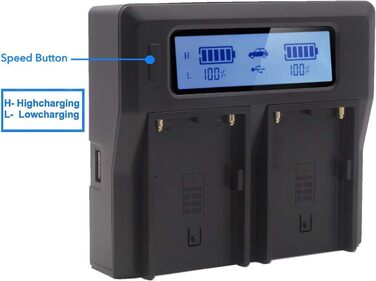 Зарядний пристрій Baxxtar Pro BP-U30/35/60/65/70/90/95/100 з LCD дисплеєм (Dual)