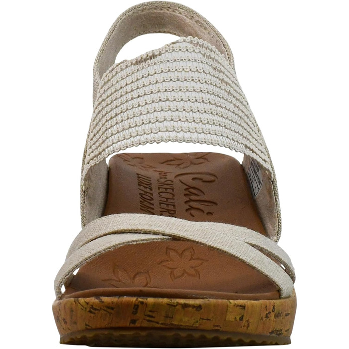 Skechers Beverlee - Бежеві кеди-платформи жіночі 39.5 EU