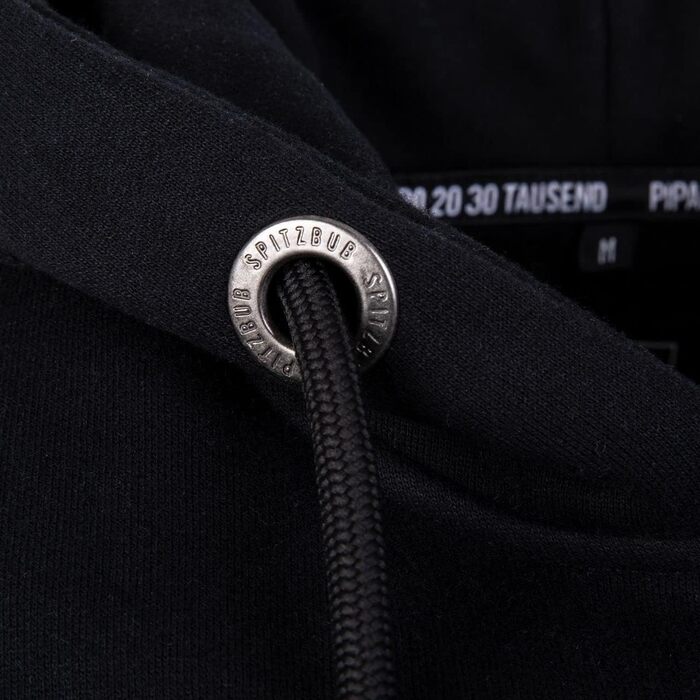 Чоловічий худі Spitzbub з капюшоном, чорний, розмір XL. Стильний дизайн, капюшонний пуловер