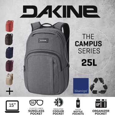 Рюкзак Dakine Campus M 25л унісекс для міста та подорожей