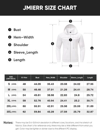 Світшот JMIERR чоловічий з капюшоном, чорний, XL. Теплий, з кишенями, на блискавці, з довгими рукавами. Матеріал: бавовна.