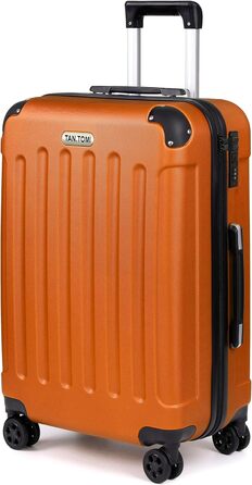 Чемодан ручної поклажі TANTOI, валіза на колесах, жорсткий корпус, кодовий замок, телескопічна ручка, валіза для подорожей та ділових поїздок (світло-оранжевий, L)