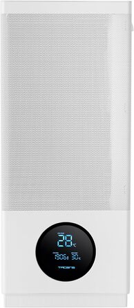 Корпус ПК Tacens SAGITTA20 з LED-дисплеєм, 3 вентилятори 120мм, загартоване скло, сітчастий фільтр, USB-C, чорний