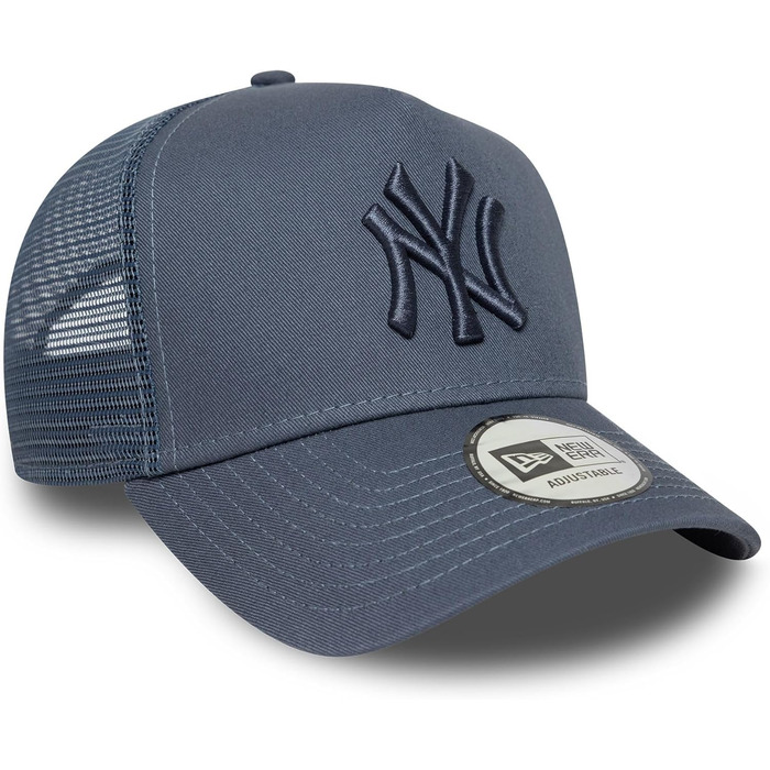Кепка бейсболка New Era A-Frame Trucker з сіткою, регульована, літня, Нью-Йорк Янкиз, блакитна