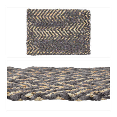 Relaxdays Jute Rug, 60x90 cm