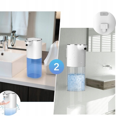 Автоматичний безконтактний дозатор для мила (настільний/настінний), 400 мл, USB