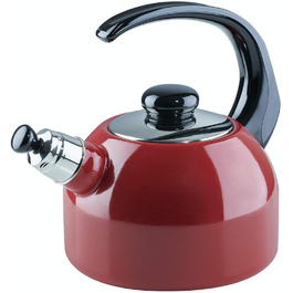 Чайник емальований Riess CLASSIC Plus 2 л, червоний, для індукції, 18 см, 3-шарова емаль, австрійська якість