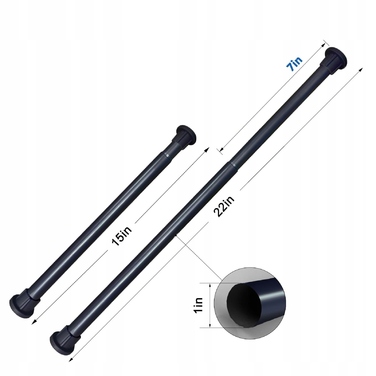 Розпірна штора для душу: міцний карниз без свердління, 70-120 см