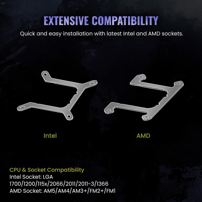 ENERMAX LIQMAXFLO SR 240 - Система водяного охолодження CPU AIO (LGA 1700, 1200, AM5, AM4) з подвійним резервуаром, RGB VRM водоблоком та 2 вентиляторами 120 мм PWM Silent Flow (350W+ TDP), чорний