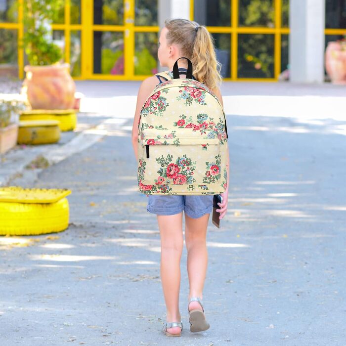 Жіночий рюкзак KONO: стильний рюкзак-сумка для підлітка, дівчини, на кожен день, для школи, роботи, подорожей (бежевий)