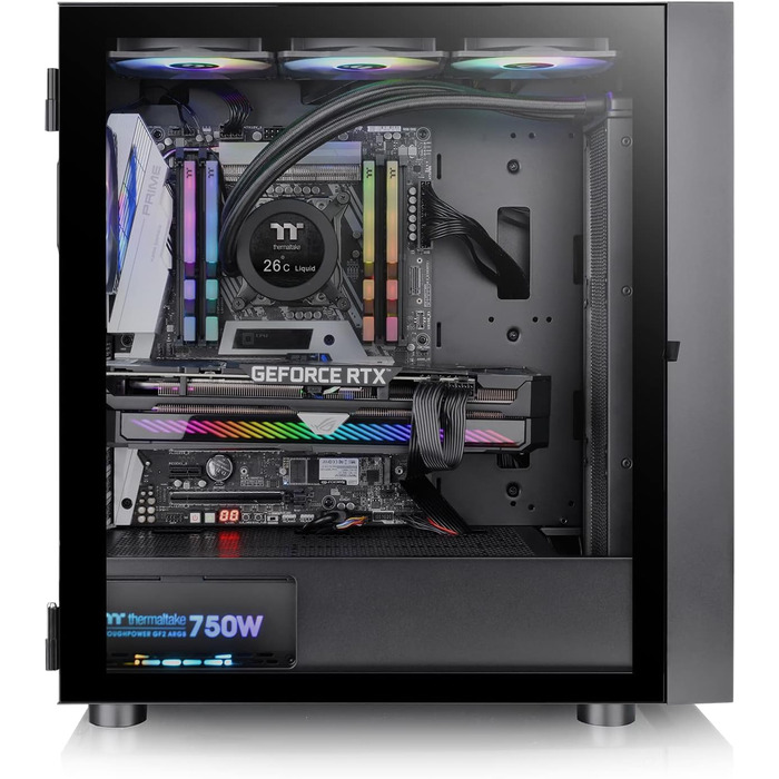 Корпус ПК Thermaltake TG RGB ATX з темперованим склом (H570 ARGB, чорний)