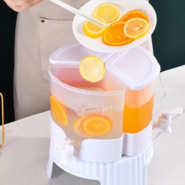 Refrigerator juice dispenser, refrigerator, drinks, liquid, beverage, container, leak-proof, juice, tea, water holder, pitcher for wine, lemonade, party, gatherings