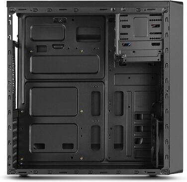 Корпус для ПК NOX COOLBAY RX - NXCBAYRX: ATX, Micro ATX, USB 3.0, металева сітка, підтримка 3 вентиляторів, 4 HDD, відеокарта до 370 мм, чорний