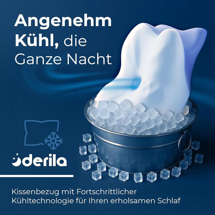 Подушка Derila Ergo з Memory Foam для шиї та сну на боці, спині та животі (1 шт) 54x36x12 см