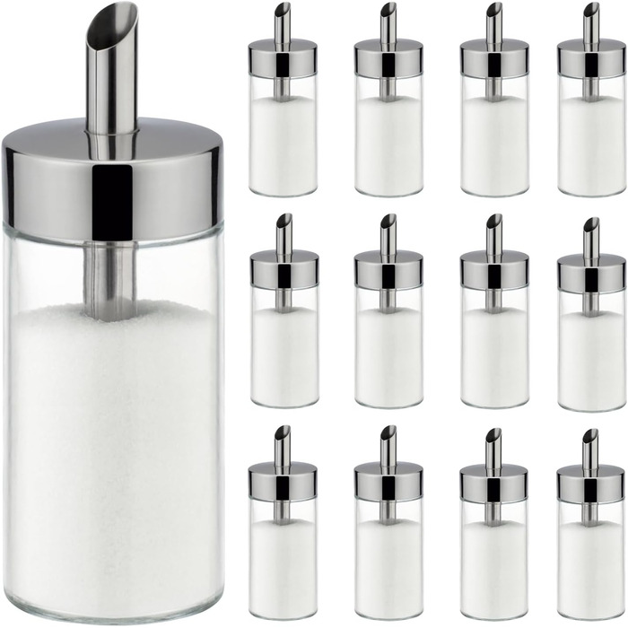 Tescoma Sugar Shaker Set (12 pieces), transparent, 225 ml