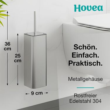 Настінна щітка для унітазу з силікону та металу - Klobürste Wandmontage - WC3680