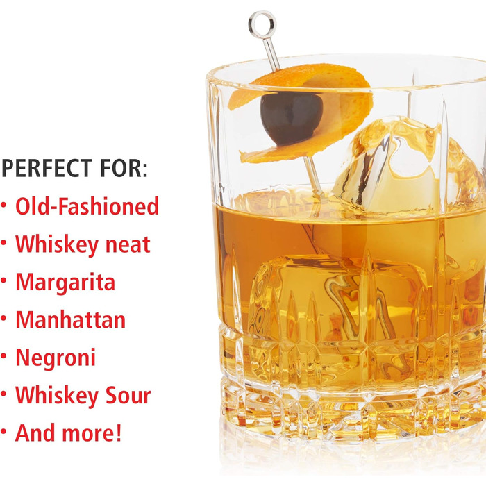 Набір склянок Spiegelau D.O.F. для віскі, 4 шт., 368 мл, Double Old Fashioned, з кришталевого скла
