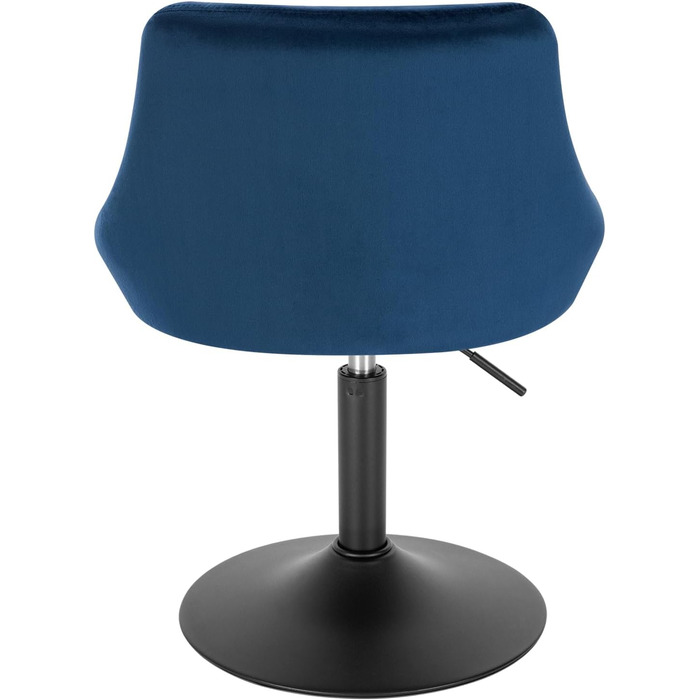 WOLTU Adjustable Swivel Bar Stool with Backrest - Dark Green Velvet Padded Chair