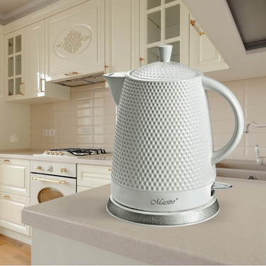 Електричний чайник Maestro MR069, 1500 Вт, 1,5 л, білий